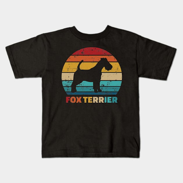 Fox Terrier vintage Kids T-Shirt by Designzz